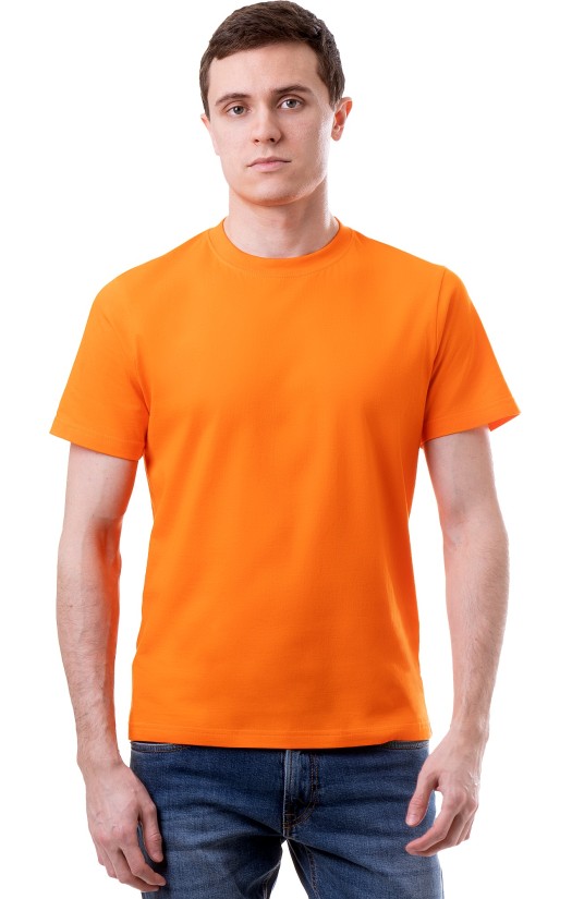 Футболка х/б оранжевая