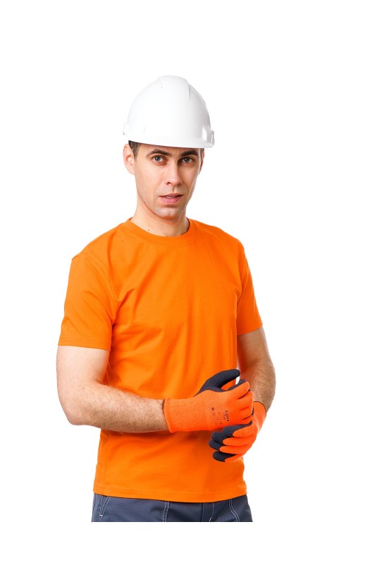 Футболка х/б оранжевая