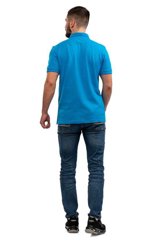 Сорочка с воротником «Поло» бирюзовая