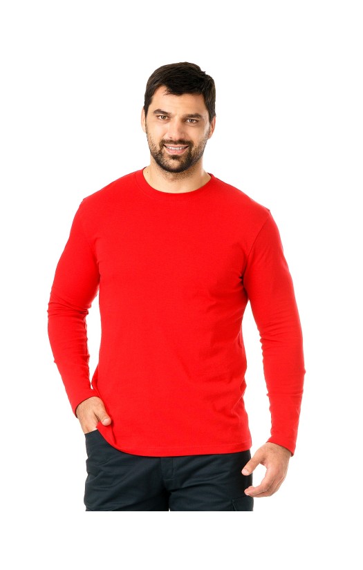 Футболка с длинным рукавом красная