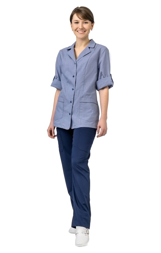 Жакет женский летний «Клининг» синий