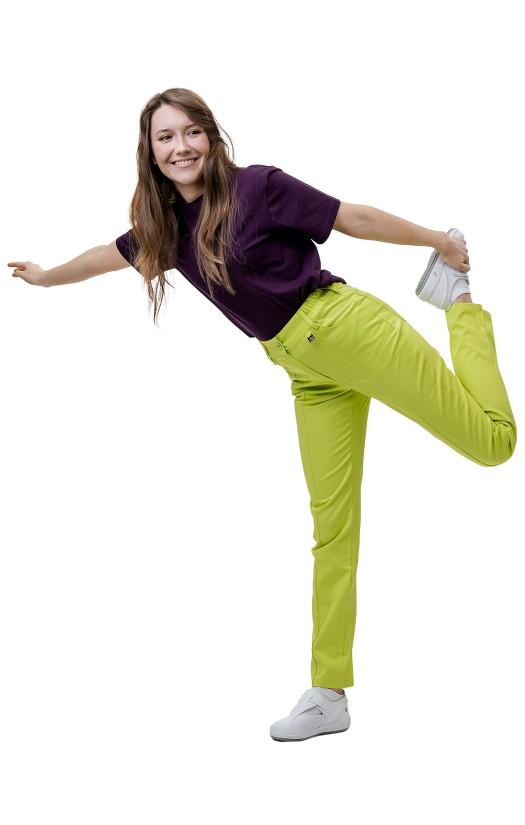 Брюки женские «Инга» цвета лайма