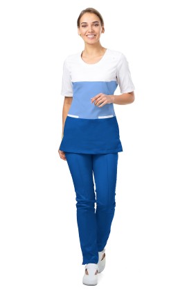 Блуза женская «Инга» сине-голубая