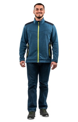 Куртка флисовая «Актив» синий меланж