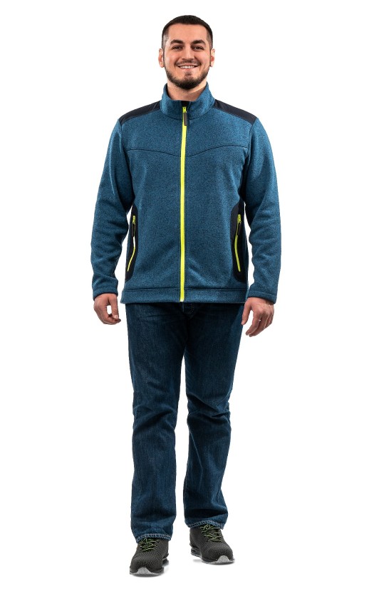 Куртка флисовая «Актив» синий меланж