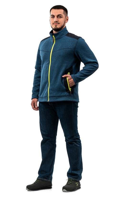Куртка флисовая «Актив» синий меланж