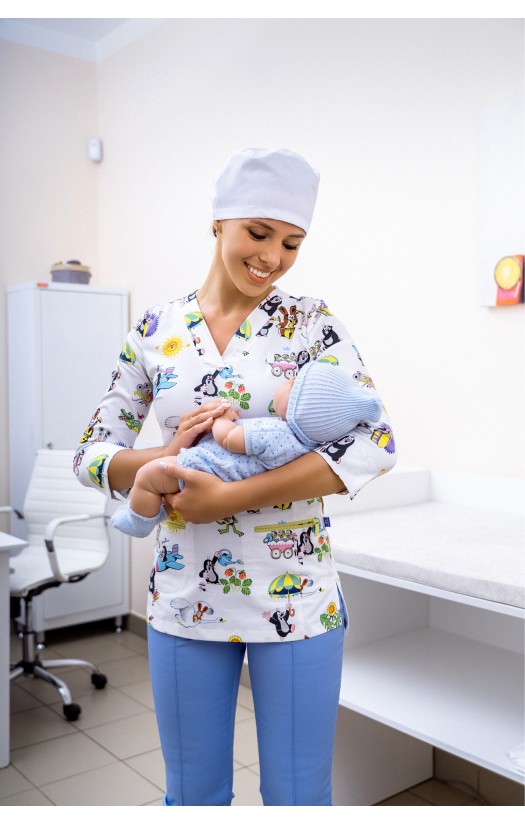 Брюки женские «Инга» голубые