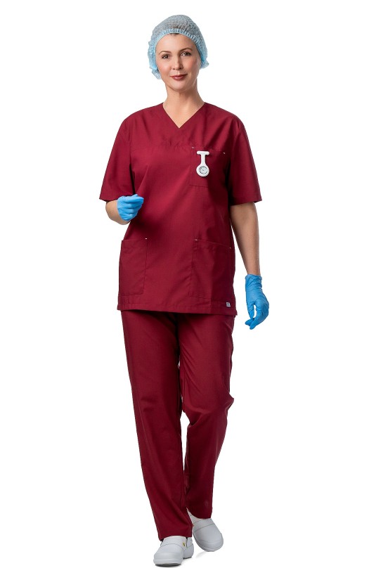 Блуза «Омега» бордовая