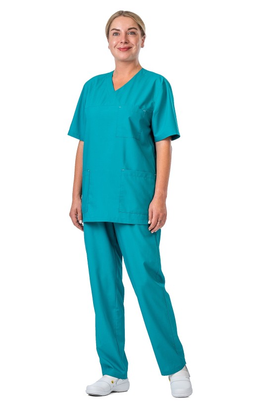 Блуза «Омега» аквамариновая