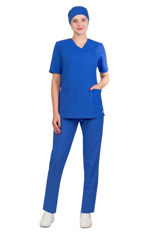 Блуза женская «Панацея» кобальтовая