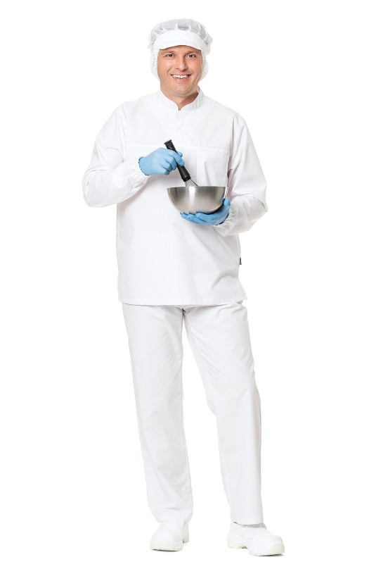 Блуза «Фудмейкер»  белая