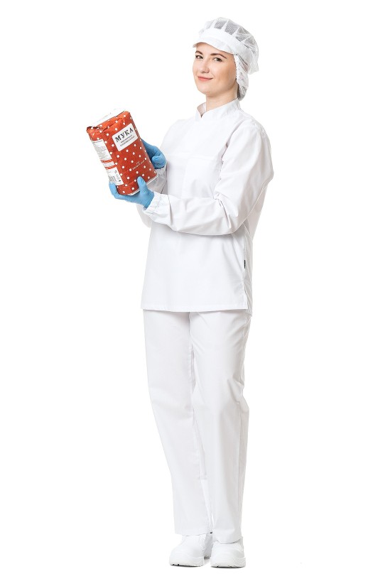 Блуза «Фудмейкер»  белая