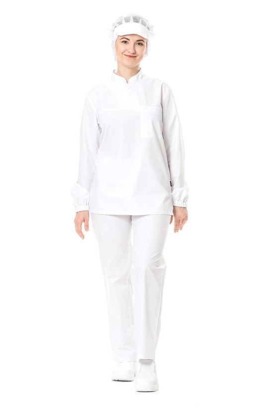 Блуза «Фудмейкер»  белая