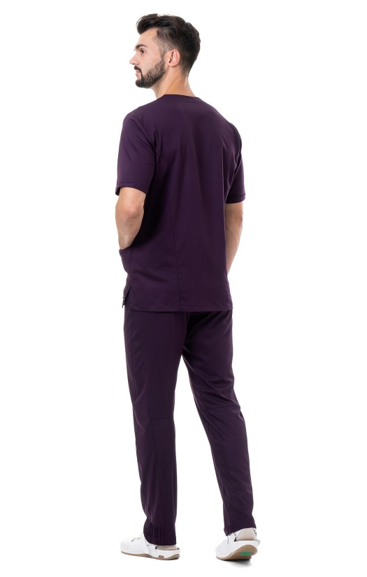 Блуза мужская «Стэн» сливовая