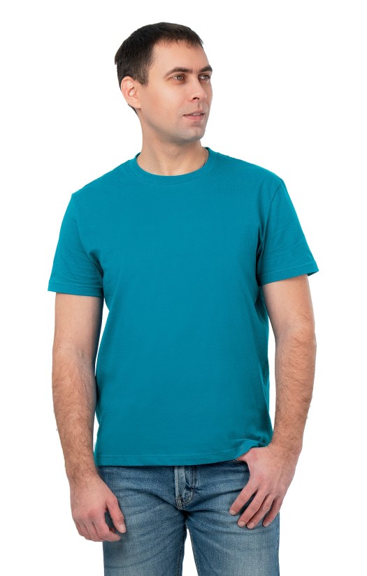 Футболка х/б бирюзовая