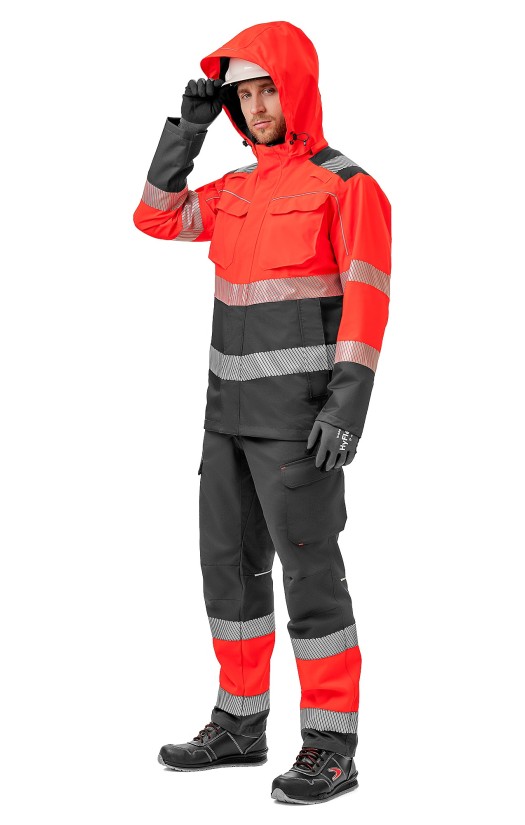 Куртка-ветровка демисезонная сигнальная «Гелиос»