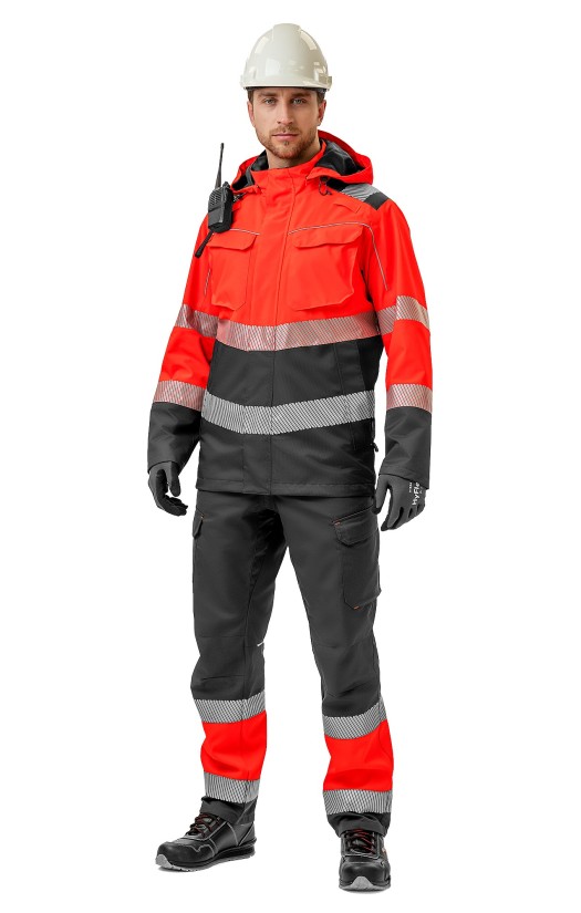 Куртка-ветровка демисезонная сигнальная «Гелиос»