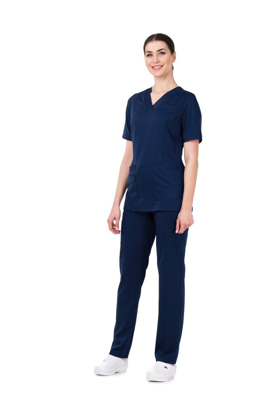 Блуза женская «Лотос» синяя