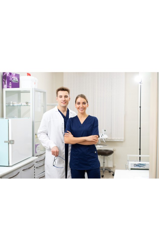 Блуза женская «Лотос» темно-синяя