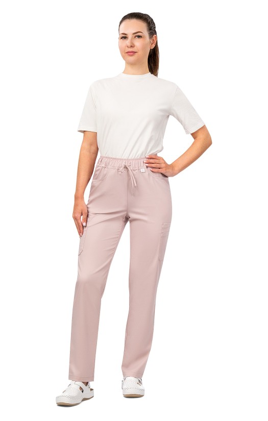 Брюки женские «Лотос» пудровые
