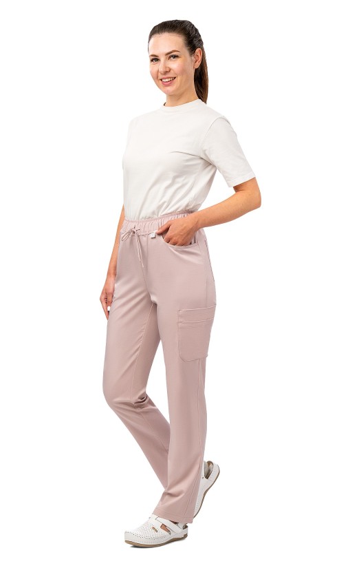 Брюки женские «Лотос» пудровые