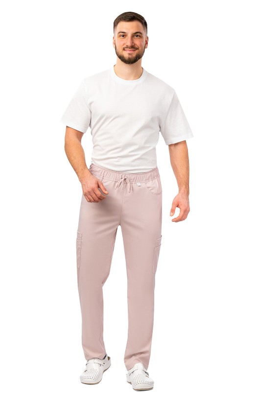 Брюки мужские «Лотос» пудровые