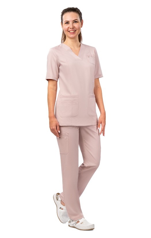 Блуза женская «Лотос» пудровая