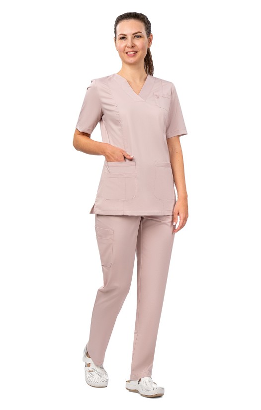 Блуза женская «Лотос» пудровая