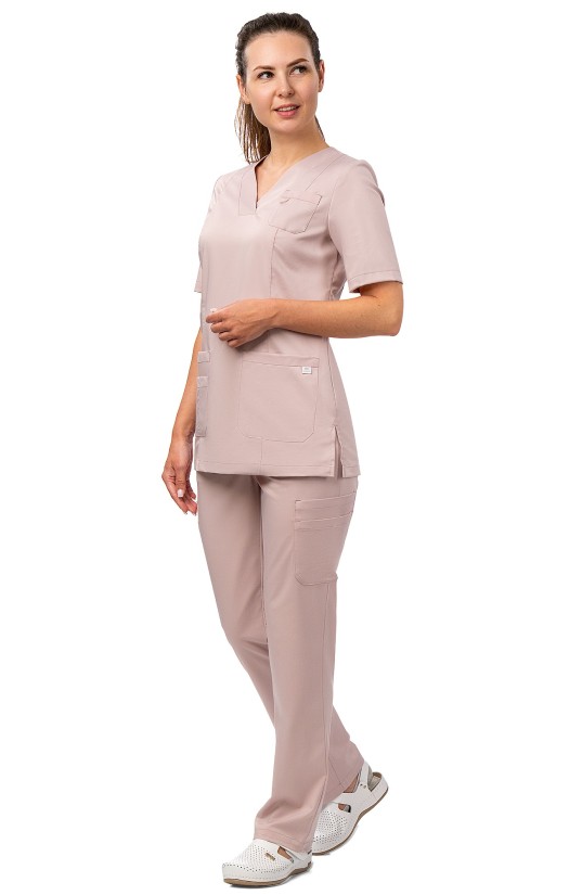 Блуза женская «Лотос» пудровая