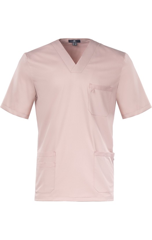 Блуза мужская «Лотос» пудровая