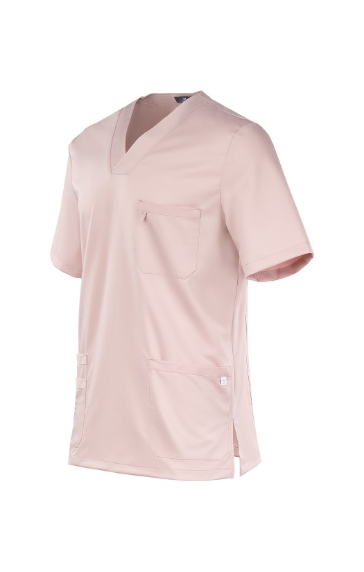 Блуза мужская «Лотос» пудровая