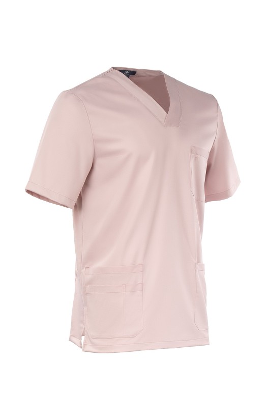 Блуза мужская «Лотос» пудровая