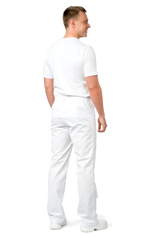 Брюки мужские летние «Ультра» белые, ХАССП