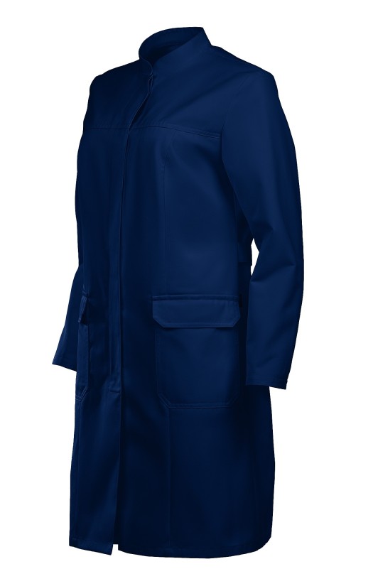 Халат женский летний «Ультра» синий, ХАССП