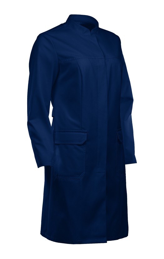 Халат женский летний «Ультра» синий, ХАССП