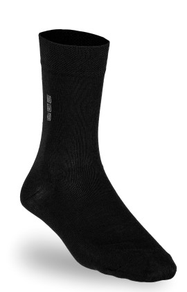 Носки «Лабиринт» из хлопкополиамидной пряжи черные