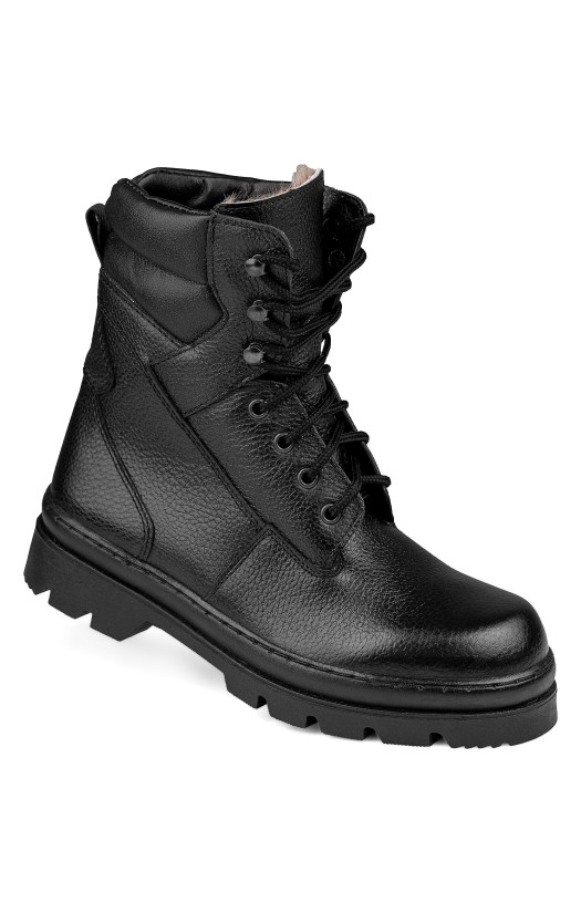 Полусапоги кожаные «Винтер» меховые