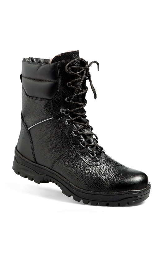 Ботинки кожаные «Альпы» меховые