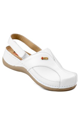 Женские туфли (типа сабо) «Леон медикал» цв. белый