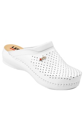 Женские туфли (типа сабо) «Леон медикал» цв. белый