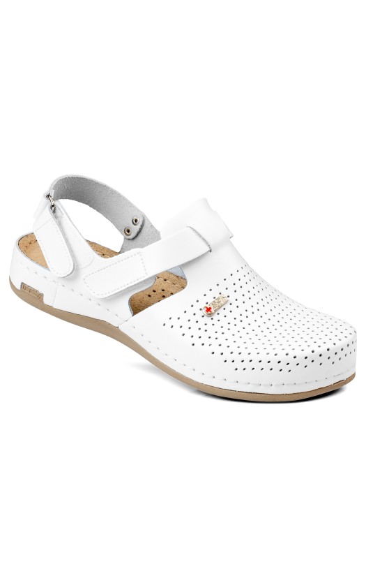 Женские туфли (типа сабо) «Леон медикал» цв. белый