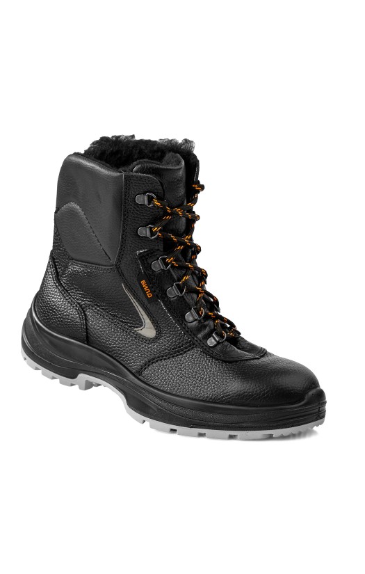 Ботинки кожаные «Билд» с высокими берцами утепленные с металлическими защитными носками