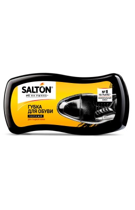 Губка для обуви из гладкой кожи SALTON ВОЛНА, цвет черный