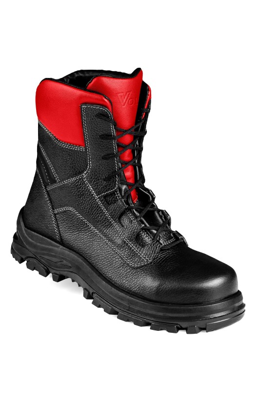 Ботинки кожаные «Вольт» с высокими берцами, с защитными носками из композитного материала