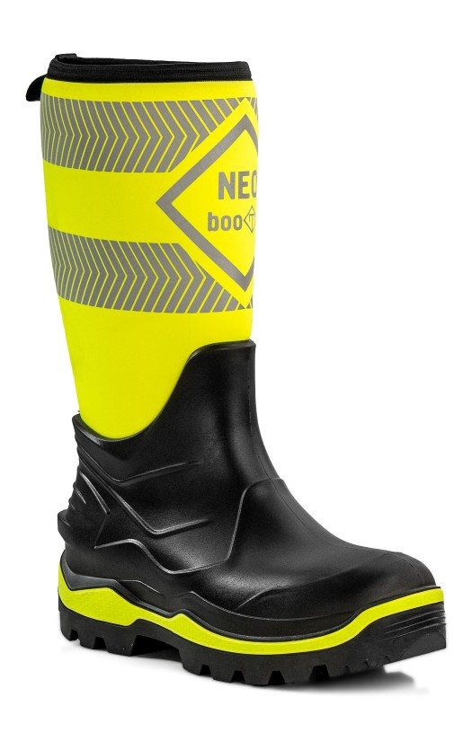 Сапоги специальные литьевые комбинированные «NEO BOOTS» цвет лайм