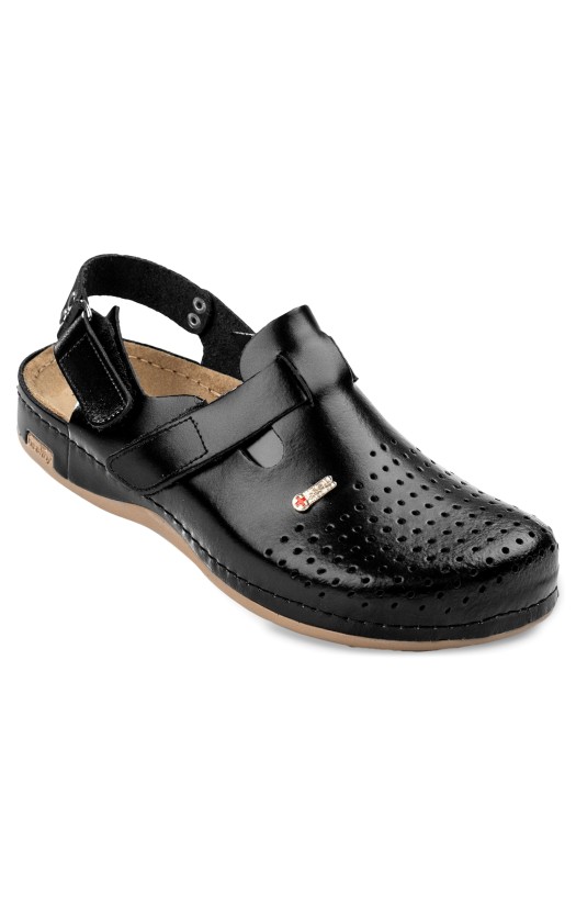 Мужские туфли (типа сабо) «Леон медикал», цв. черный, (р.41-46)