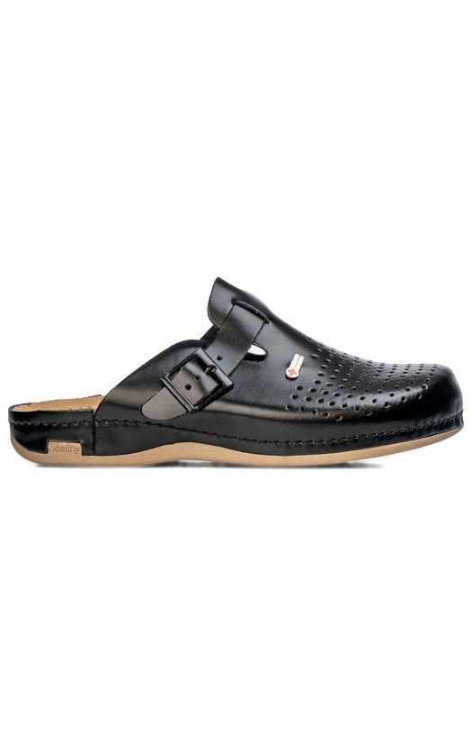 Мужские туфли (типа сабо) «Леон медикал» арт. MED700MB, цв. черный