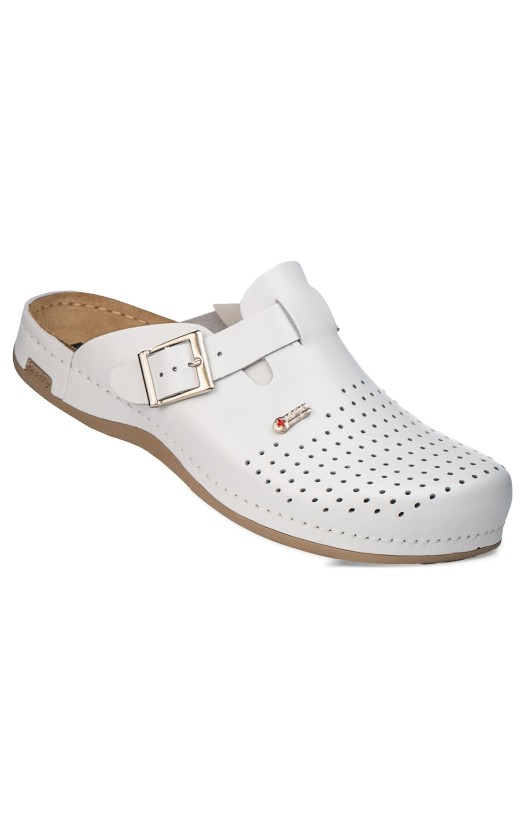 Мужские туфли (типа сабо) «Леон медикал» арт. MED700MW, цв. белый