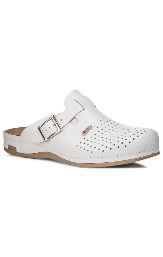 Мужские туфли (типа сабо) «Леон медикал» арт. MED700MW, цв. белый