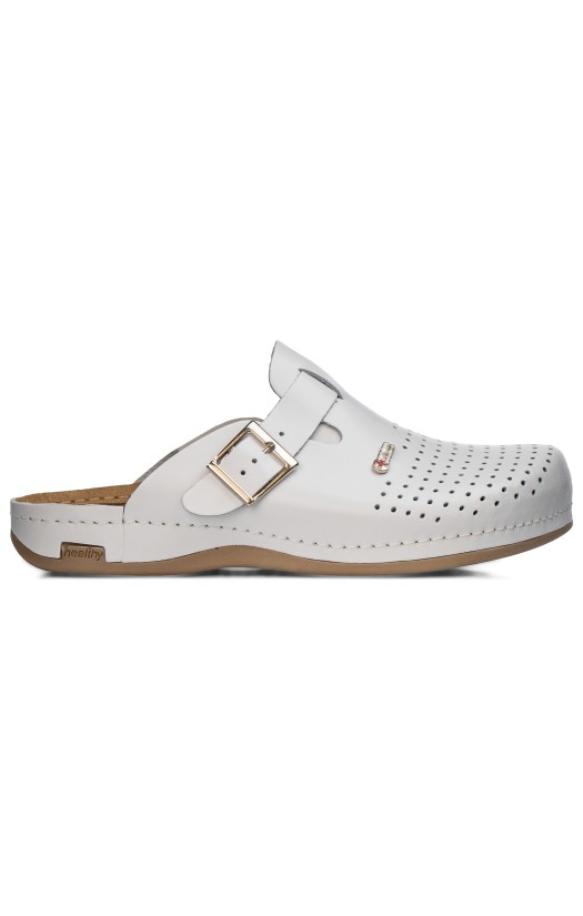 Мужские туфли (типа сабо) «Леон медикал» арт. MED700MW, цв. белый